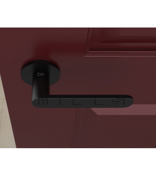 Maniglia per porta nera Line Vénus maniglia design