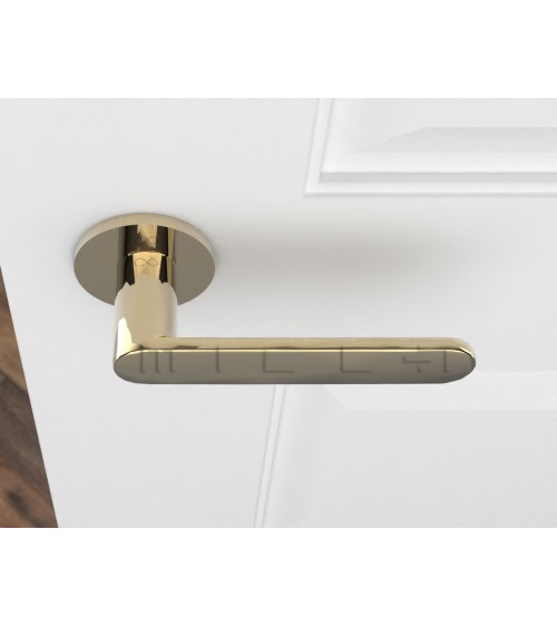 Maniglia per porta oro lucido Line Vénus design