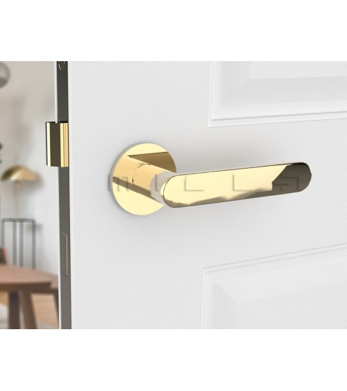 Maniglia per porta oro lucido Line Vénus design