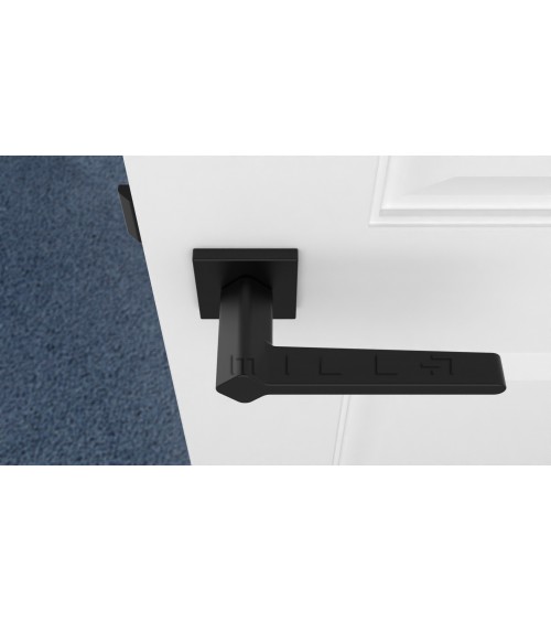 Maniglia per porta su placca quadrata NINFEA maniglia design colore 1