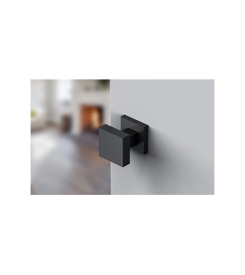 Pomello per porta moderno CO AEGIS quadrato in zamak - maniglia design