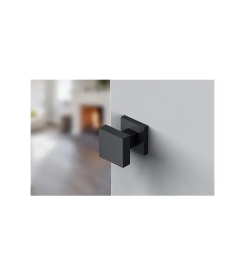 Pomello per porta moderno CO AEGIS quadrato in zamak - maniglia design