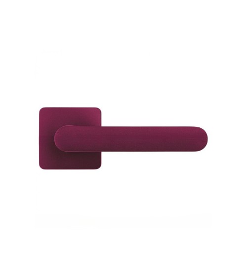 Maniglia per porta di colore Viola Bordeaux tramonto - Moon One Carré - maniglia design