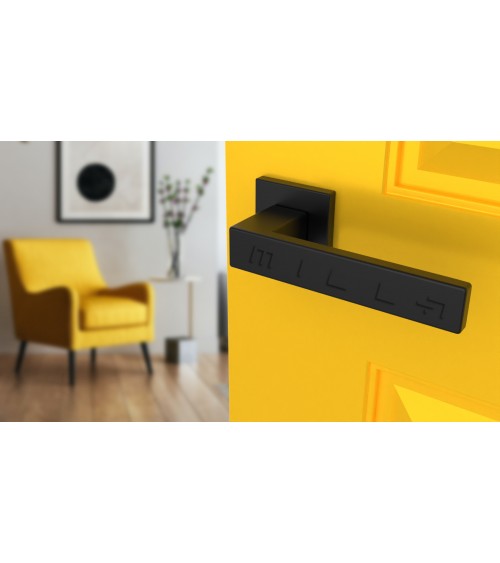 Maniglia per porta su placca quadrata PINA maniglia design colore 2