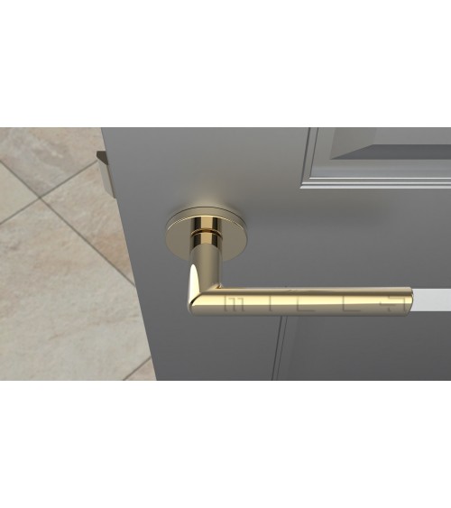 Maniglia per porta su rosetta rotonda SILENA maniglia design colore 3