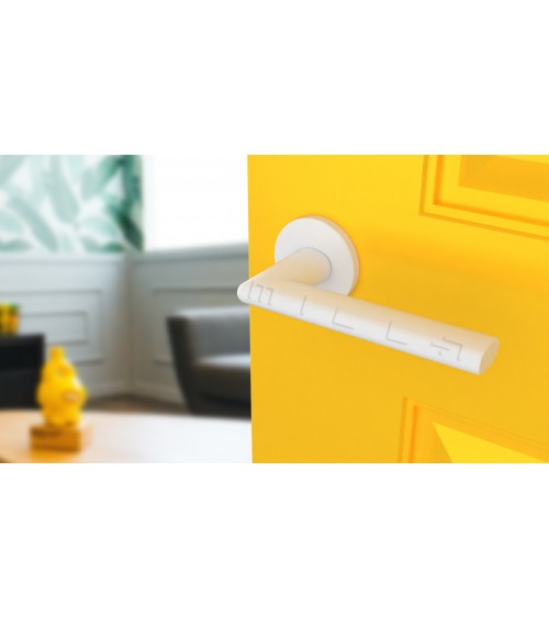 Maniglia per porta su rosetta rotonda KALMIA maniglia design colore 4