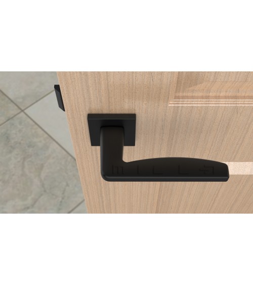 Maniglia per porta su placca quadrata ERBA maniglia design