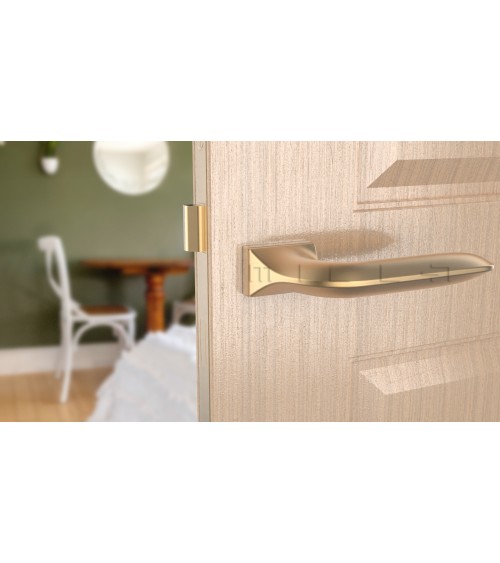Maniglia per porta su placca rettangolare GLADIOLA maniglia di design colore 4