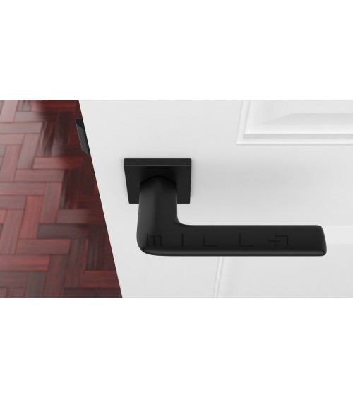 Maniglia per porta su placca quadrata LILA maniglia design colore 2