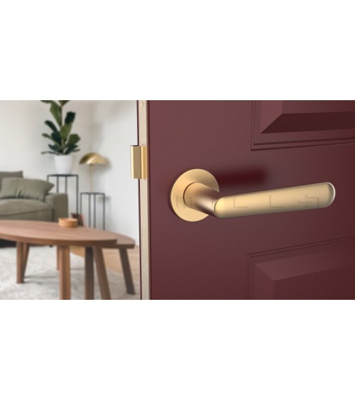 Maniglia per porta su placca rotonda ARIA maniglia design colore 2