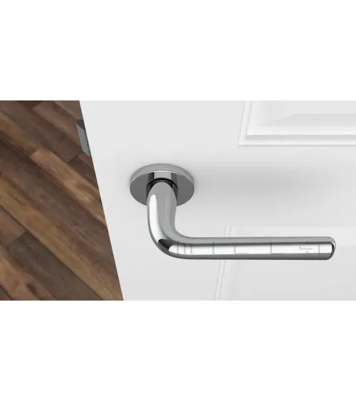Maniglia per porta su placca rotonda TULIPA maniglia design