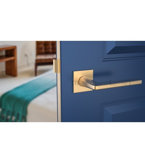 Maniglia per porta su placca quadrata SETIA ferramenta design colore 5