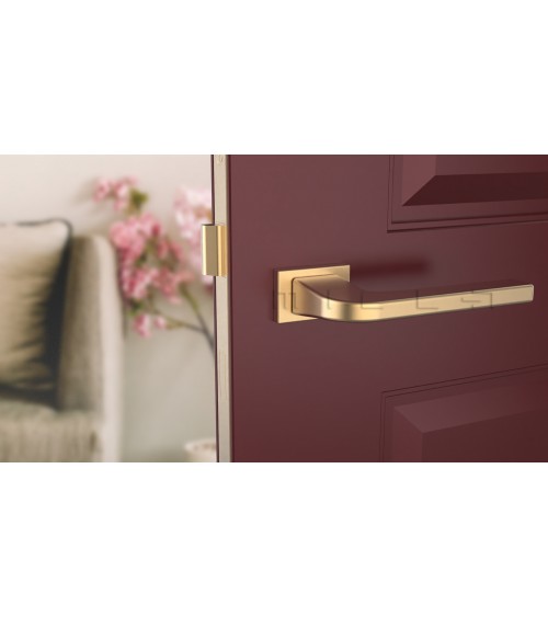 Maniglia per porta su placca rettangolare ISMENA maniglia design