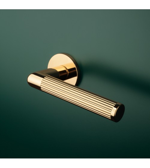 Maniglia per porta su placca rotonda LOBELLIA maniglia design