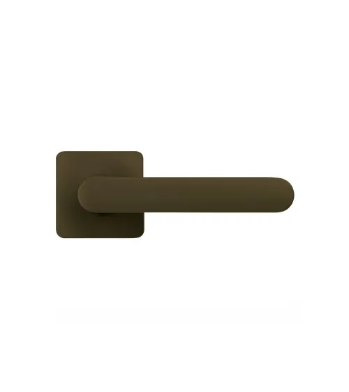 Maniglia per porta di colore marrone tramonto - Moon One Carré - maniglia design