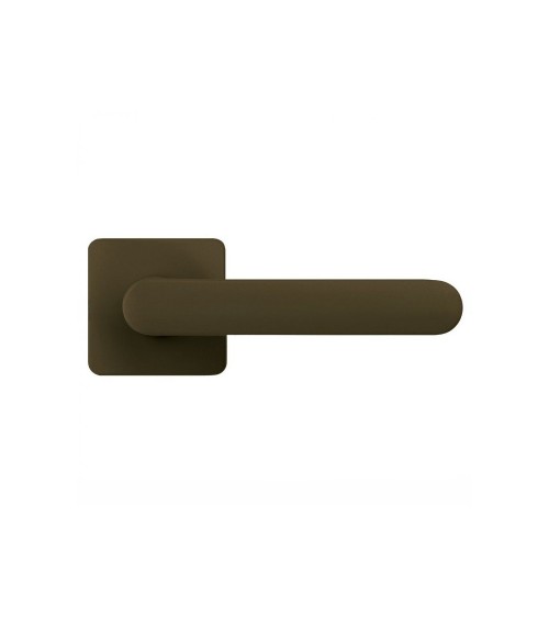 Maniglia per porta di colore marrone tramonto - Moon One Carré - maniglia design
