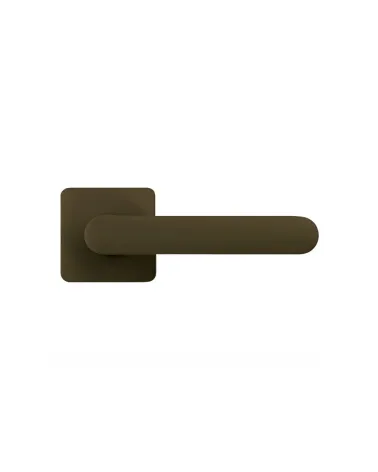 Maniglia per porta di colore marrone tramonto - Moon One Carré - maniglia design