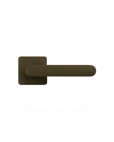 Maniglia per porta di colore marrone tramonto - Moon One Carré - maniglia design