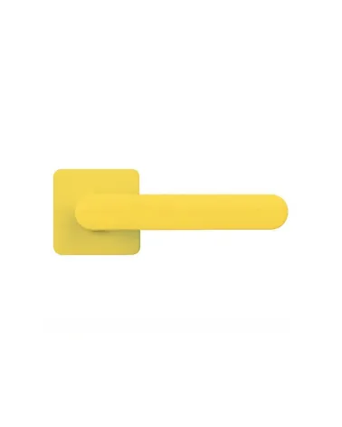 Maniglia per porta color Giallo Limone tramonto - Moon One Carré - maniglia design