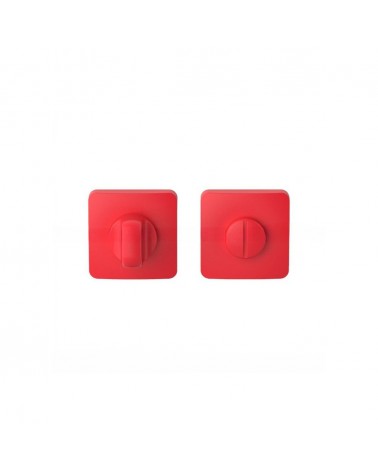 Maniglia per porta color Rosso Fragola tramonto - Moon One Carré - maniglia design