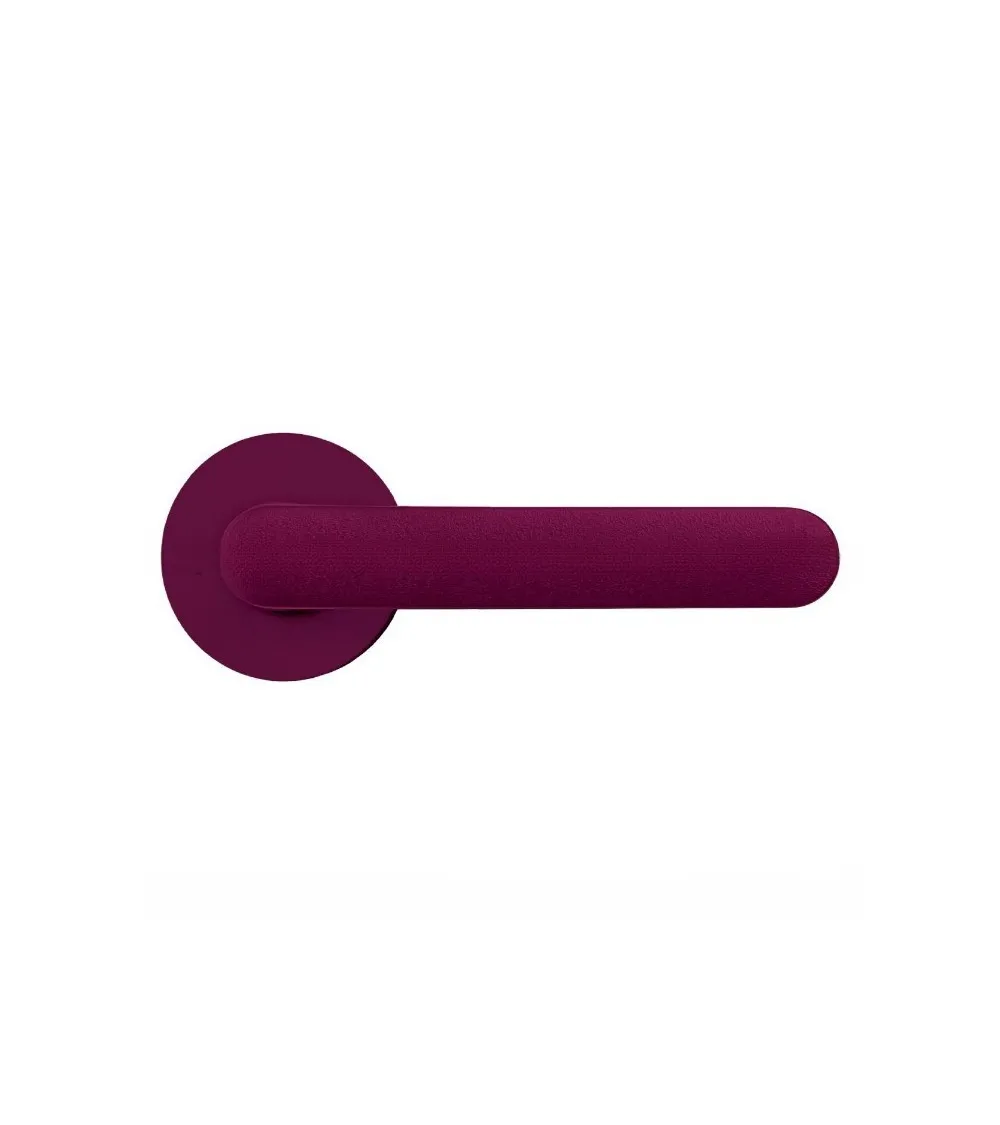 Maniglia per porta color Viola Bordeaux - Moon One Ronde - maniglia design