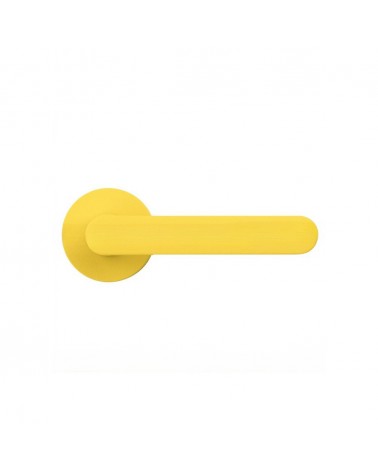 Maniglia per porta color Giallo Limone - Moon One Ronde - maniglia design
