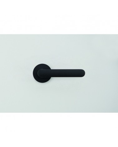 Maniglia per porta di colore nero - Moon One Ronde - maniglia design