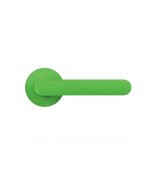 Maniglia per porta di colore Verde Limone - Moon One Ronde - maniglia design