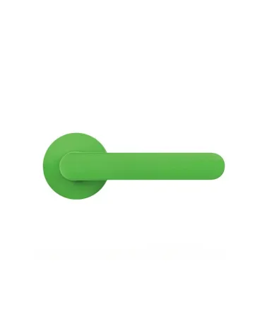 Maniglia per porta di colore Verde Limone - Moon One Ronde - maniglia design