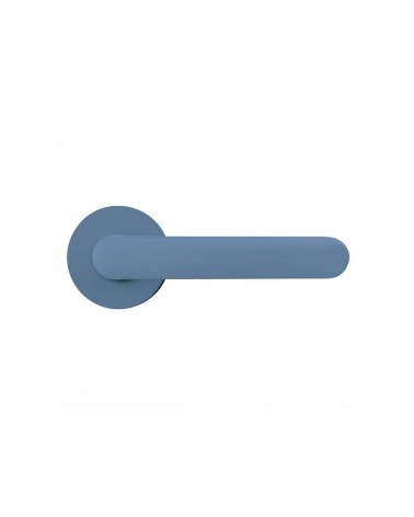 Maniglia per porta di colore Blu Oceano - Moon One Ronde - maniglia design