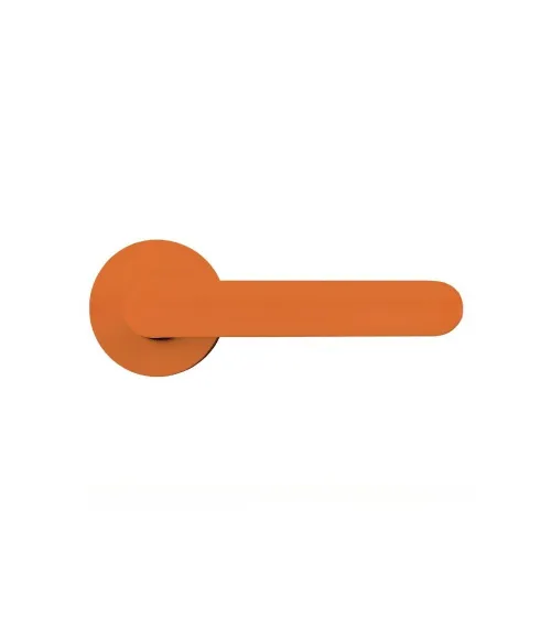 Maniglia per porta di colore arancione - Moon One Ronde - maniglia design