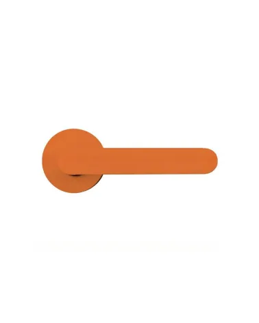 Maniglia per porta di colore arancione - Moon One Ronde - maniglia design