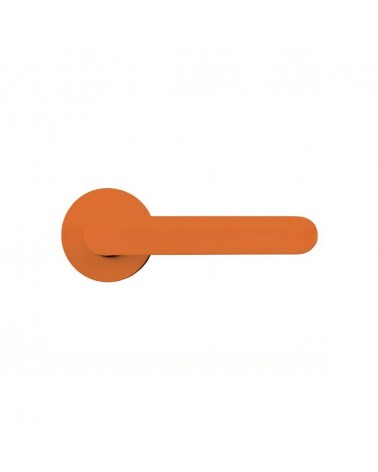 Maniglia per porta di colore arancione - Moon One Ronde - maniglia design