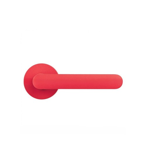 Maniglia porta color Rosso Fragola - Moon One Rotonda - maniglia design