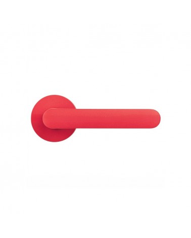 Maniglia porta color Rosso Fragola - Moon One Rotonda - maniglia design