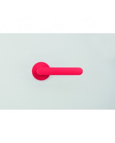 Maniglia porta color Rosso Fragola - Moon One Rotonda - maniglia design