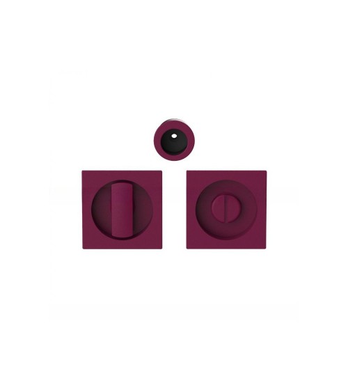 Maniglia per porta scorrevole con condanna di colore viola bordeaux Moon One maniglia design