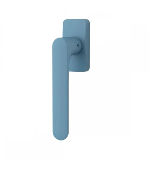 Maniglia per finestra di colore Blu Oceano - Moon One Quadrata - maniglia design