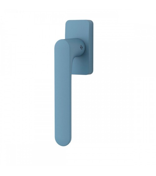 Maniglia per finestra di colore Blu Oceano - Moon One Quadrata - maniglia design