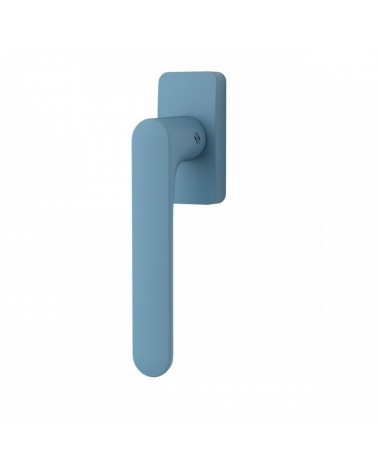 Maniglia per finestra di colore Blu Oceano - Moon One Quadrata - maniglia design