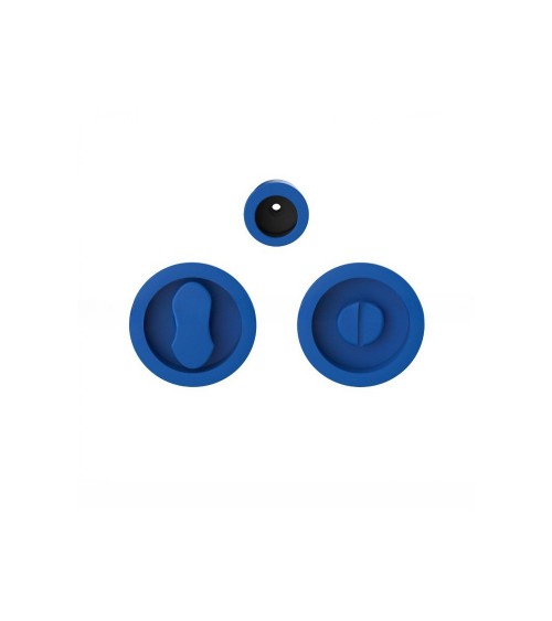 Maniglia per porta scorrevole con chiusura privacy colore Blu Capri Moon One maniglia design