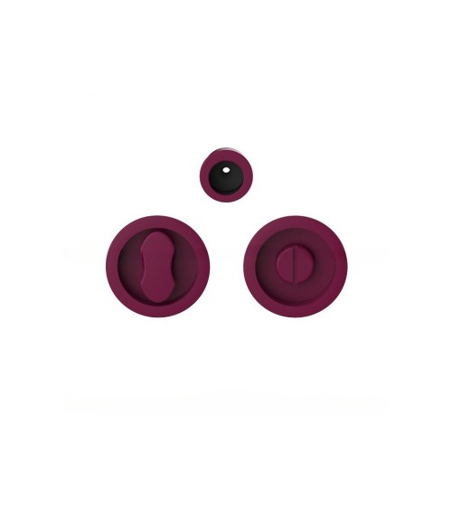 Maniglia per porta scorrevole con chiusura privacy viola bordeaux Moon One maniglia design