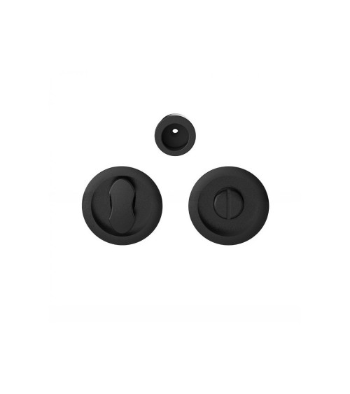 Maniglia per porta scorrevole con chiusura privacy nera Moon One maniglia design
