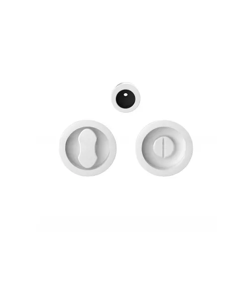 Maniglia per porta scorrevole con chiusura privacy colore bianco Moon One maniglia design