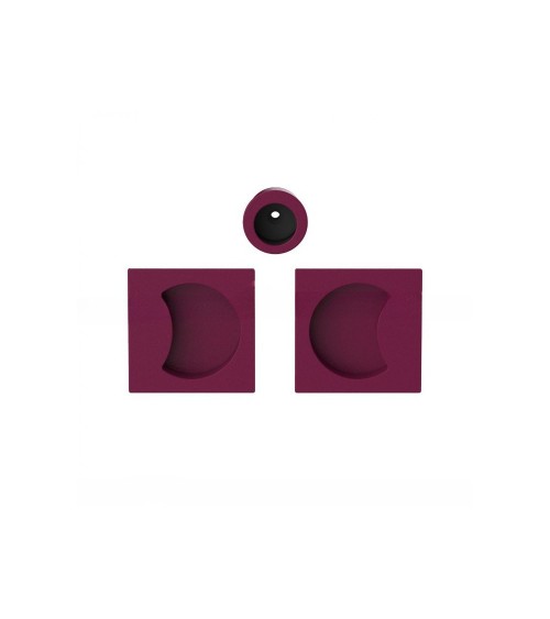 Maniglia per porta scorrevole colore viola bordeaux Moon One maniglia design