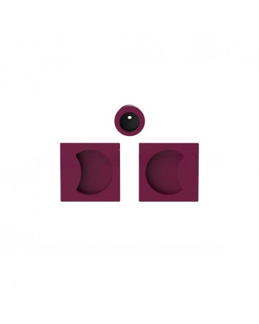 Maniglia per porta scorrevole colore viola bordeaux Moon One maniglia design