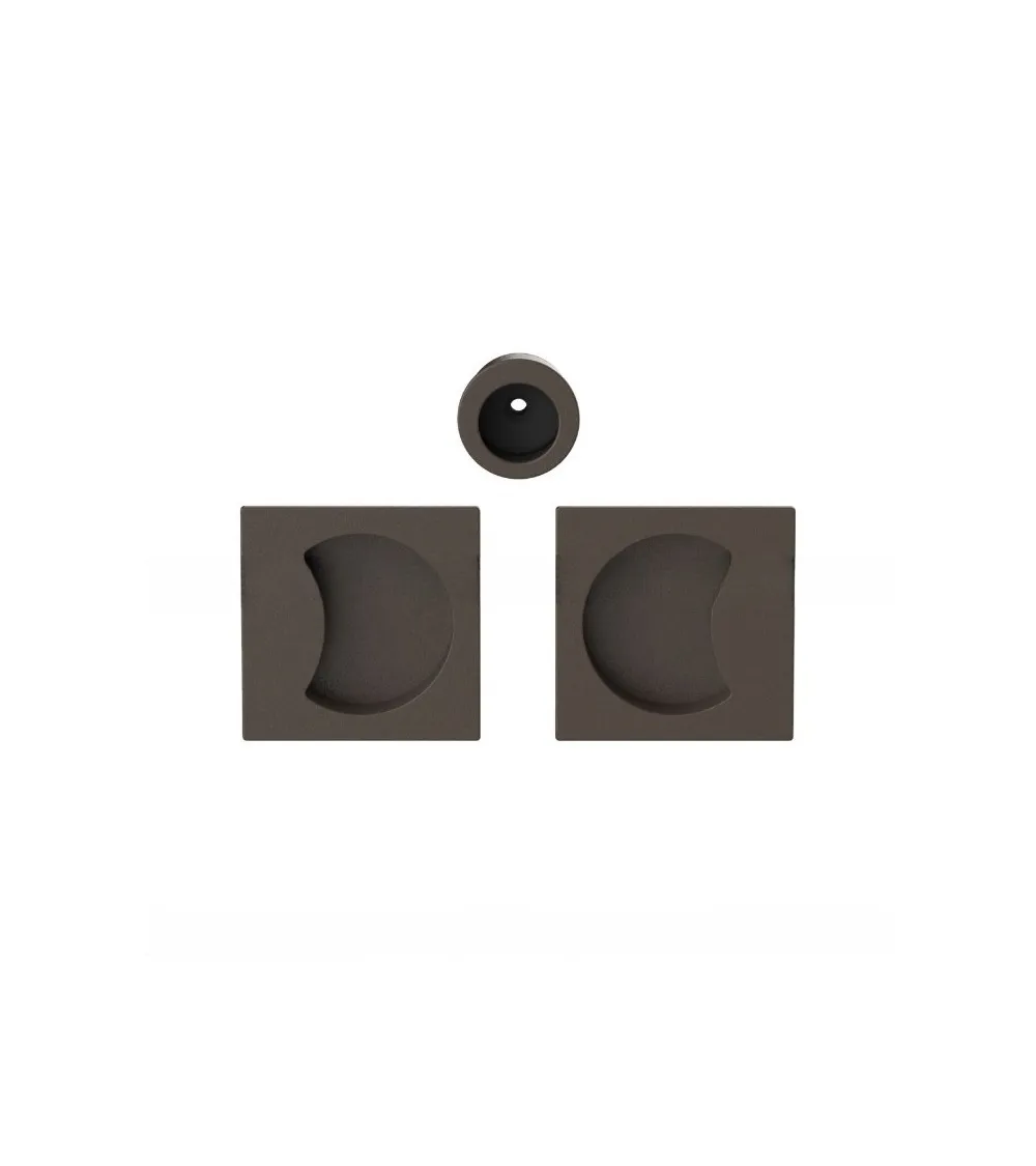 Maniglia per porta scorrevole di colore marrone Colombo Design Moon One maniglia design