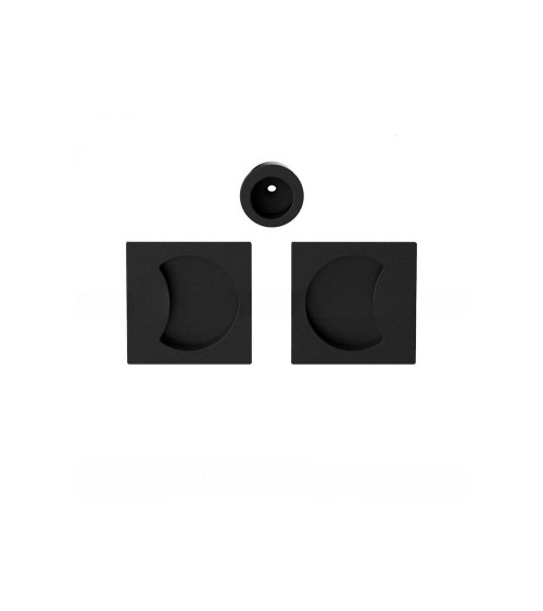 Maniglia per porta scorrevole di colore nero Colombo Design Moon One maniglia design