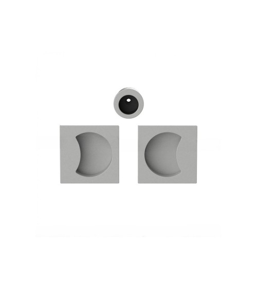 Maniglia per porta scorrevole di colore argento Colombo Design Moon One maniglia design