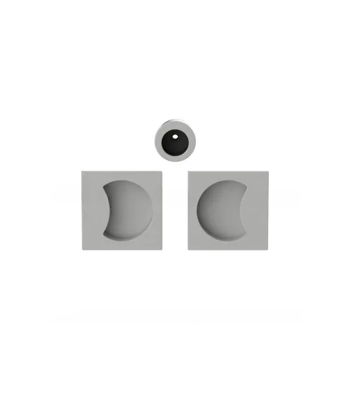 Maniglia per porta scorrevole di colore argento Colombo Design Moon One maniglia design
